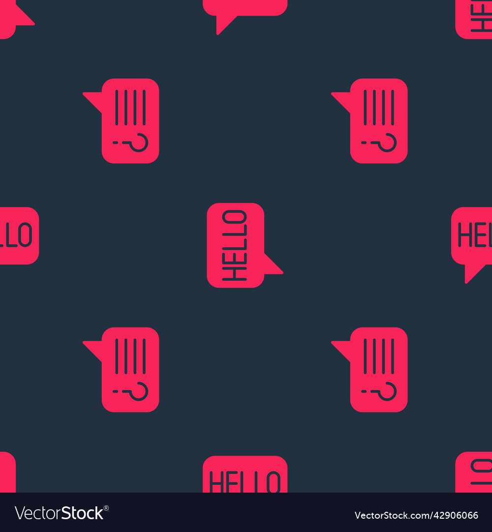 Set unknown search and hello in different vector image Set unknown search and hello in different