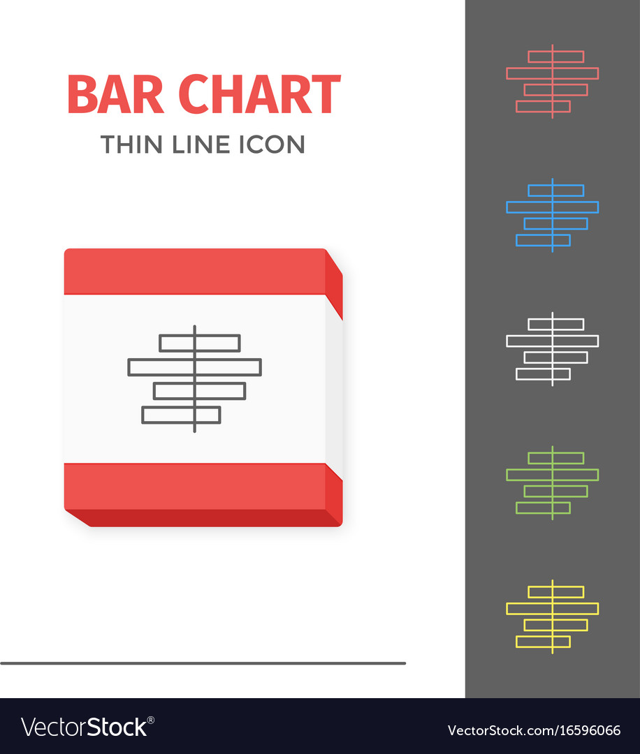 Simple line stroked chart or graph icon