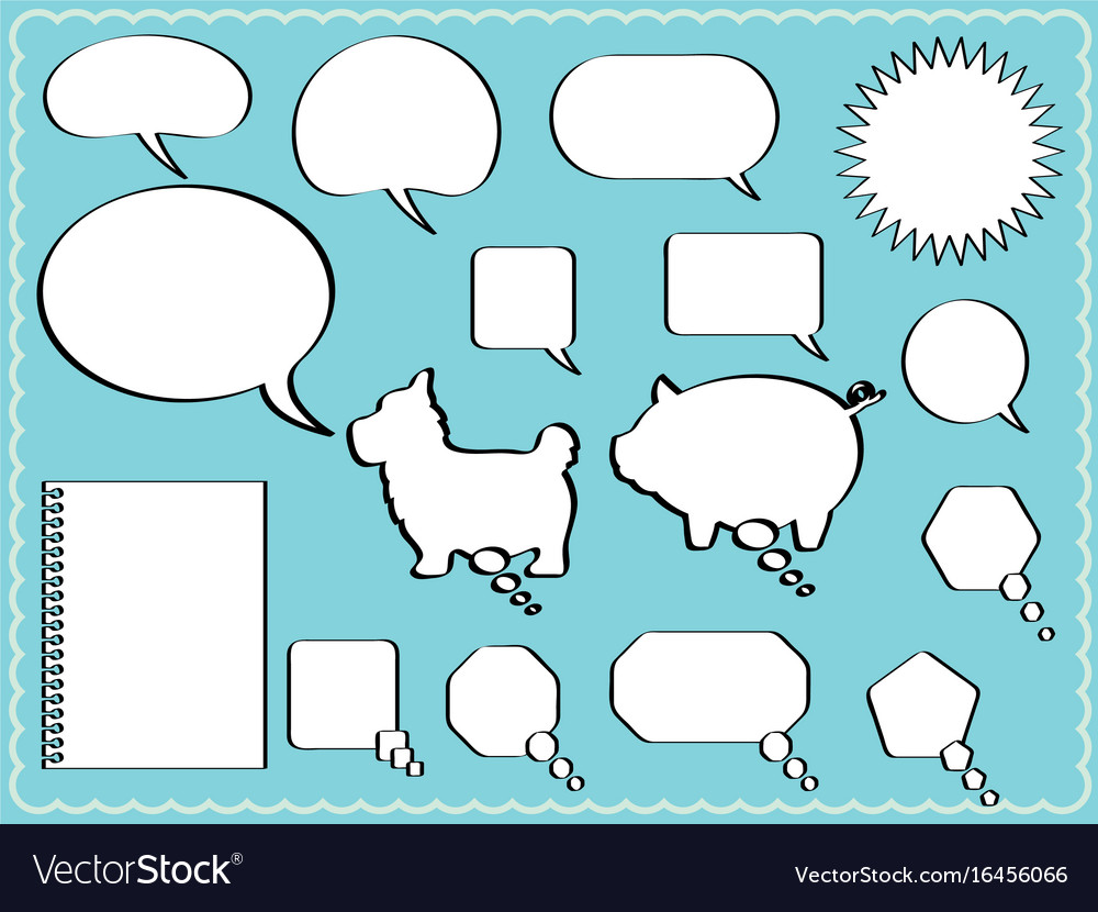 Speech Bubbles Set - Various Shapes