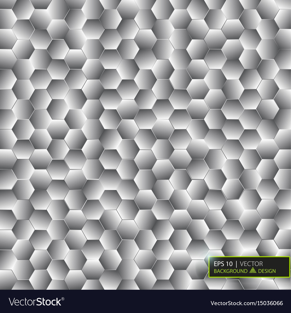 Virtual futuristic user interface of hexes