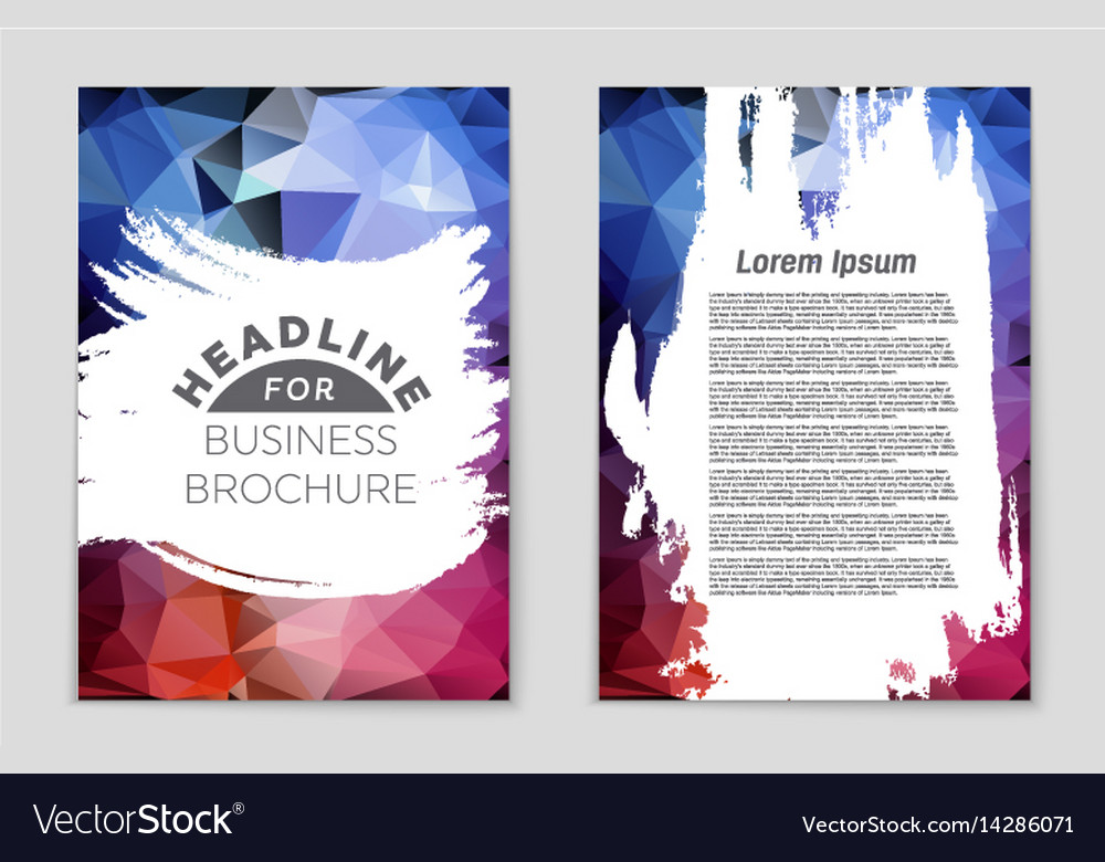 Abstract layout background set for art