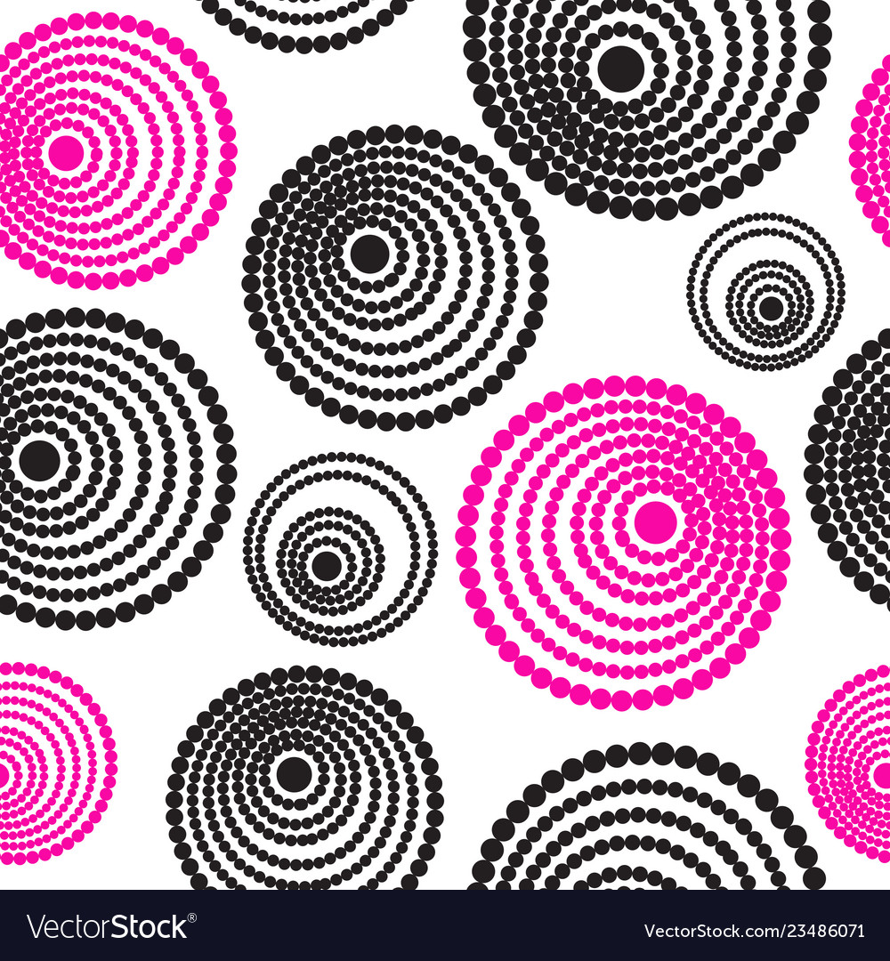 Abstract seamless pattern of concentric circles vector image Abstract seamless pattern of concentric circles