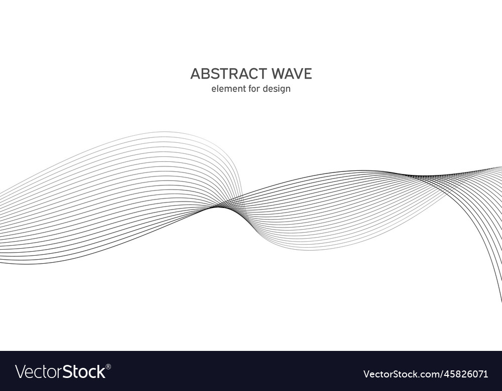 Abstract wave element for design digital