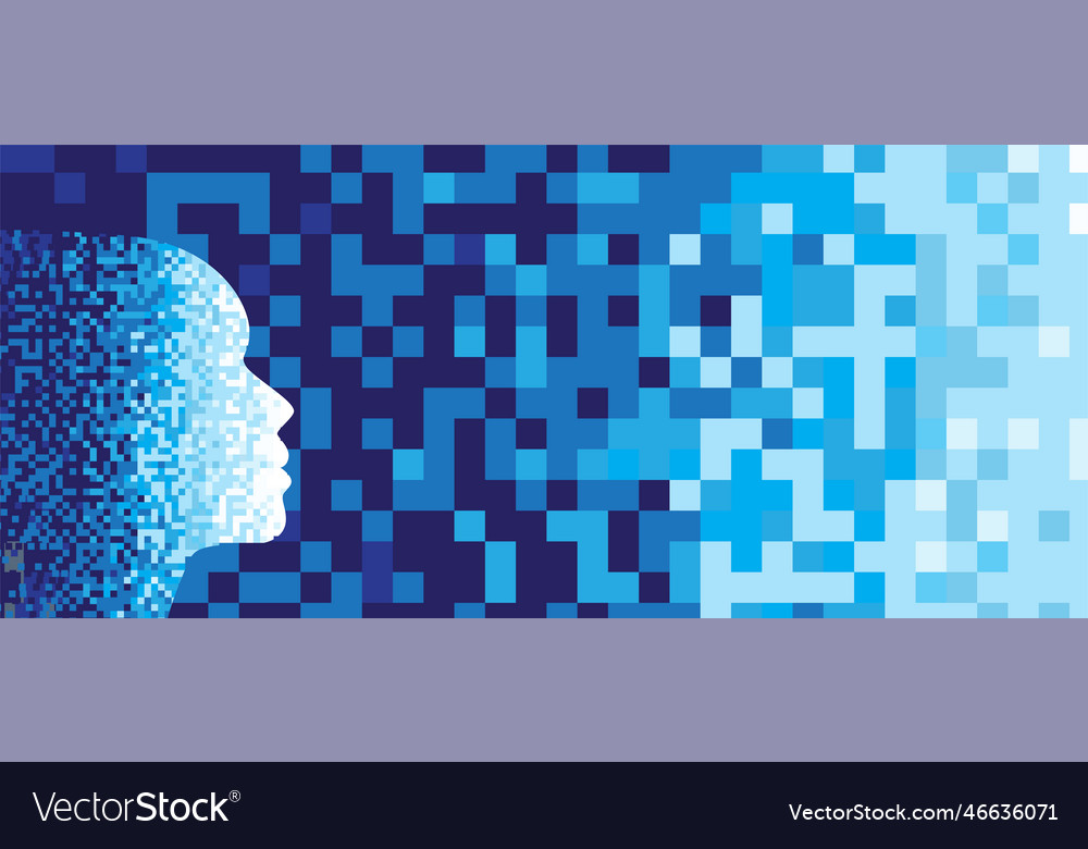 Artificial intelligence technology web background Vector Image Artificial intelligence technology web background