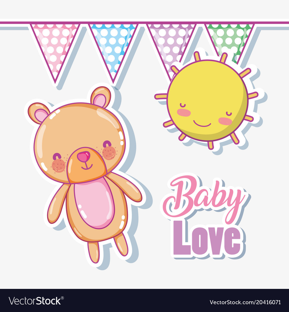 Baby love cartoons Royalty Free Vector Image - VectorStock