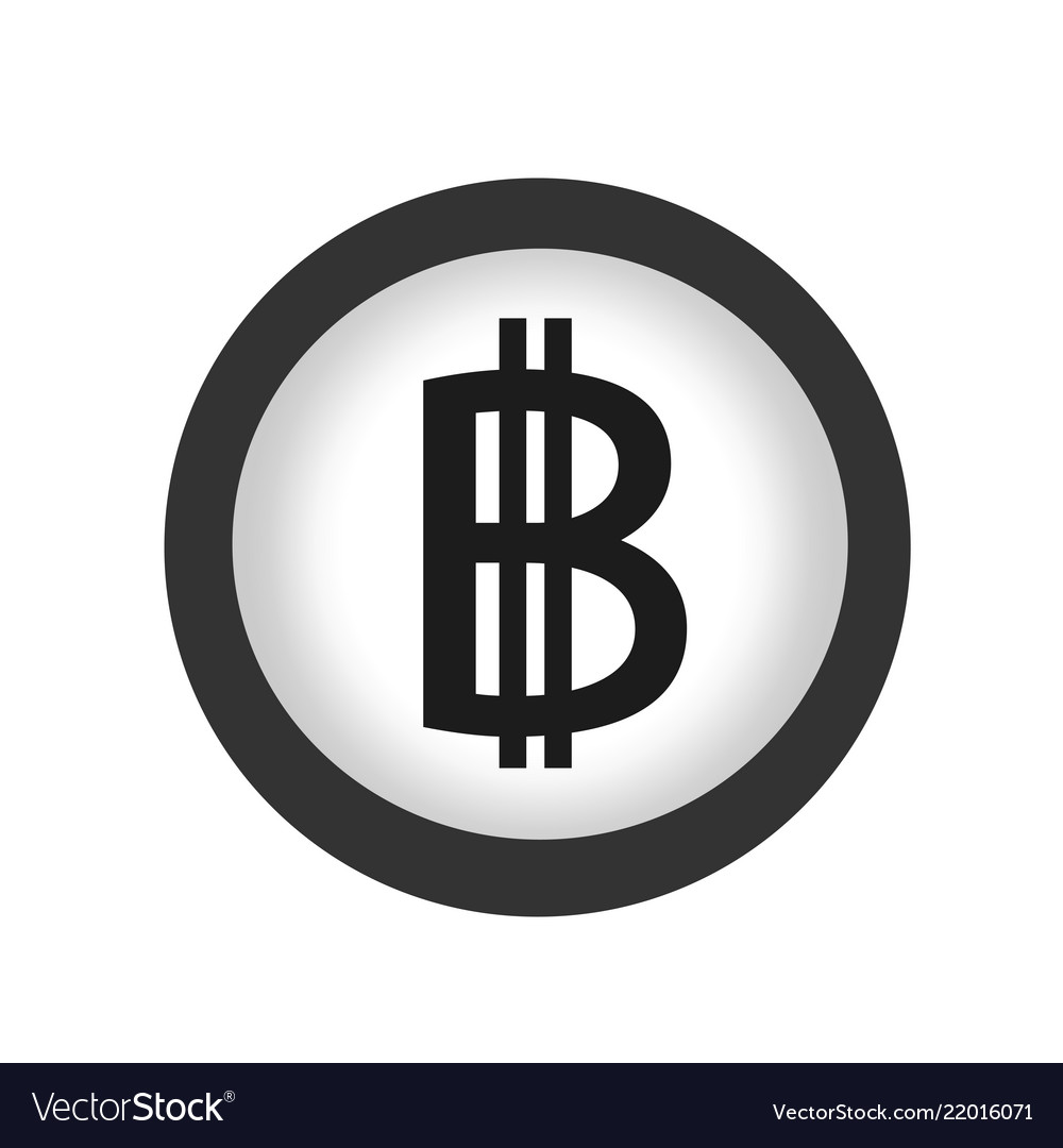 Bitcoin icon design vector image Bitcoin icon design