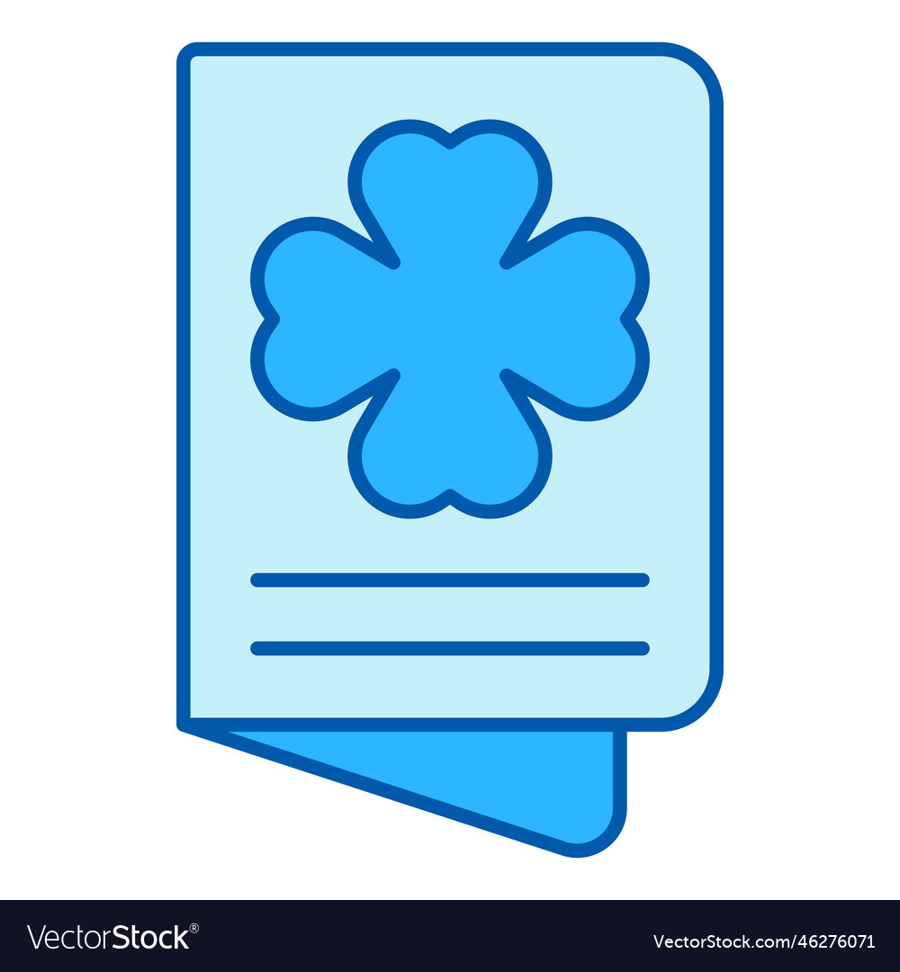 Card with clover leaf 3