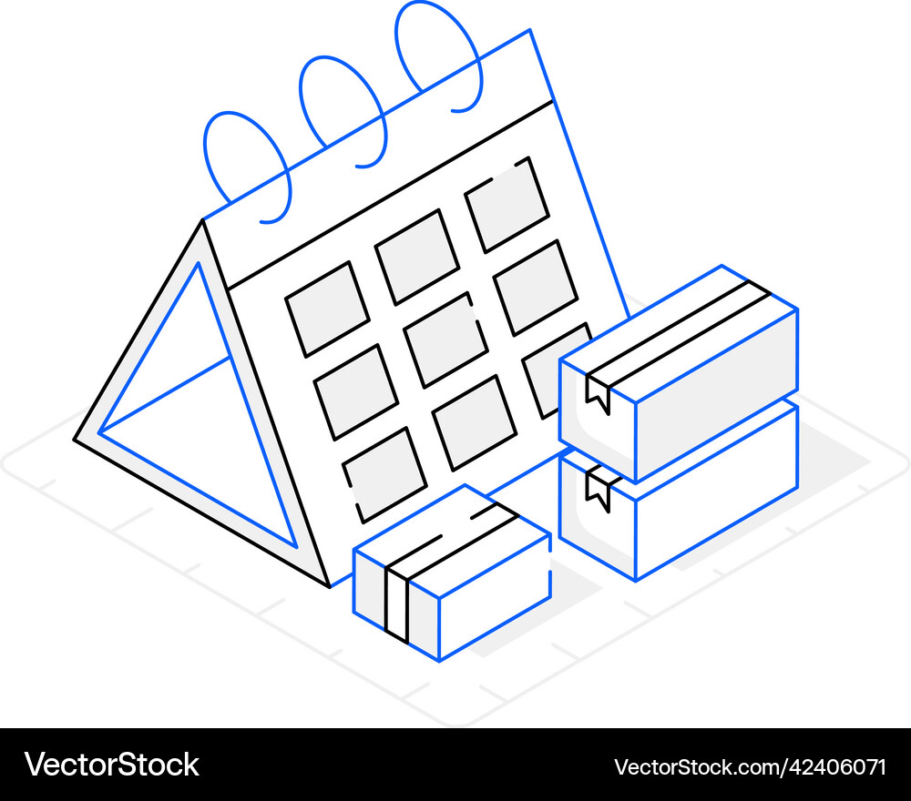 Delivery date Royalty Free Vector Image - VectorStock