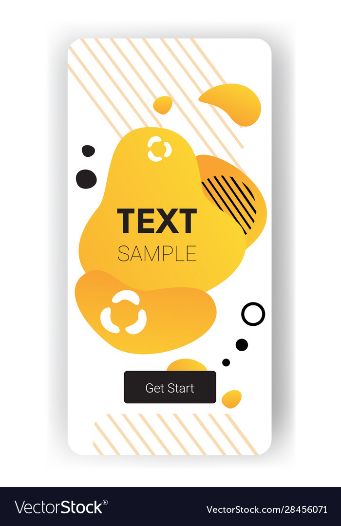 Dynamical yellow gradient form abstract background vector image Dynamical yellow gradient form abstract background