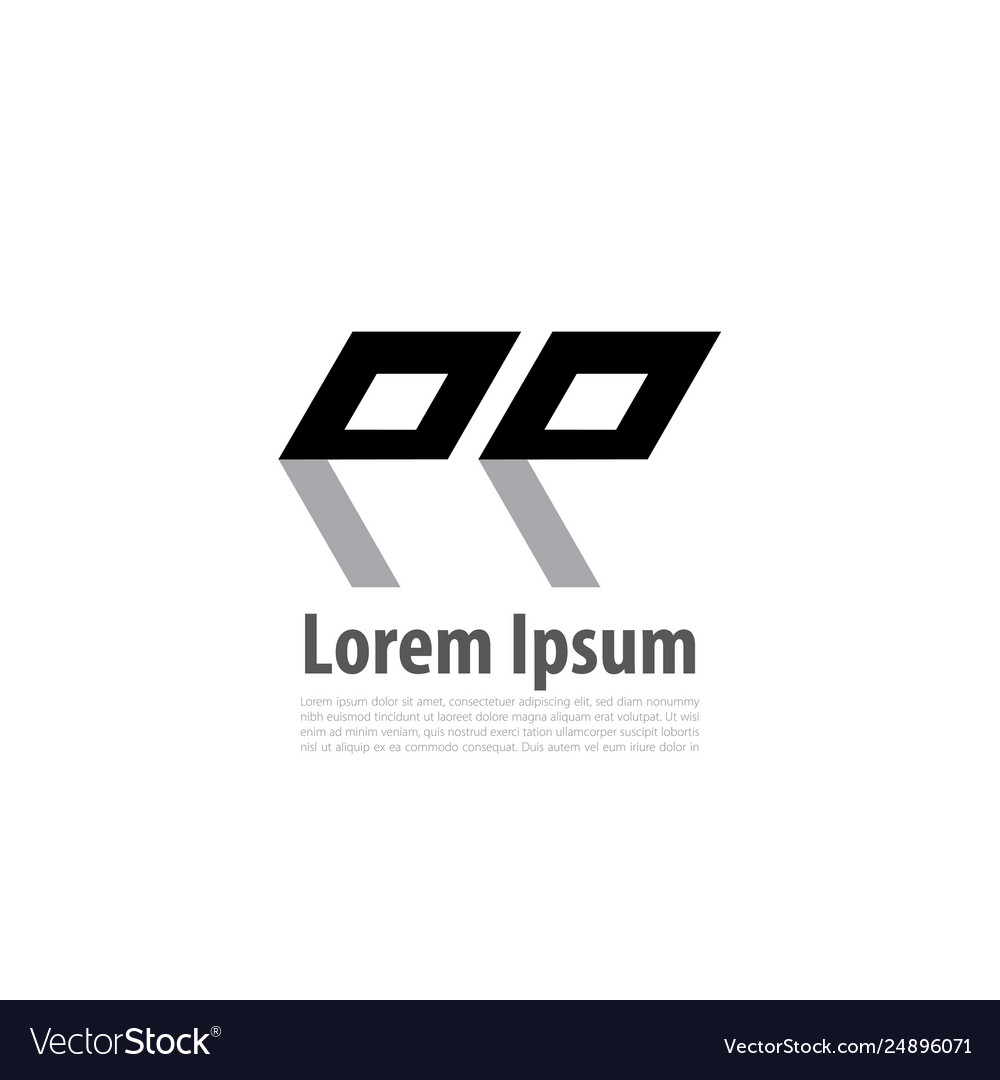 Initial letter pp linked hexagonal creative Vector Image Initial letter pp linked hexagonal creative