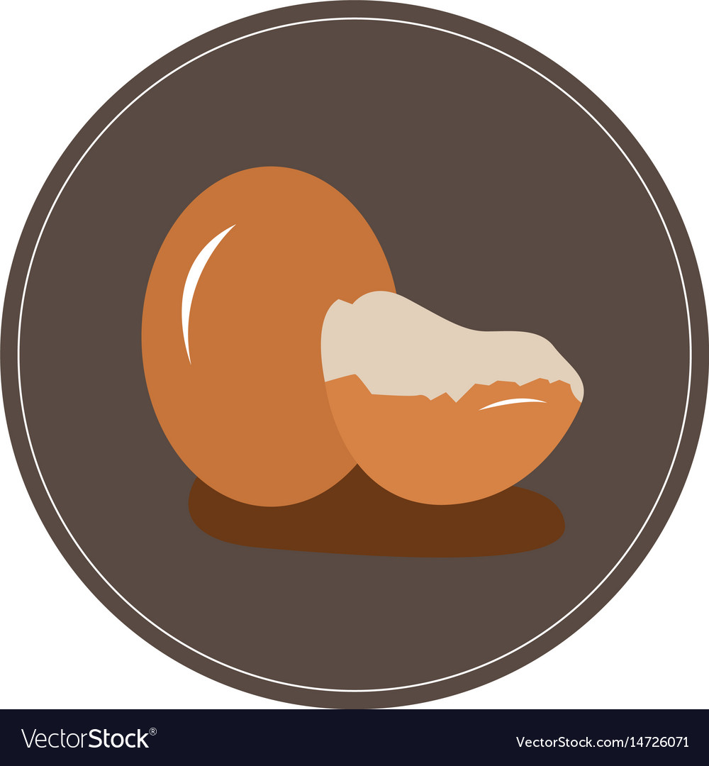 Isoliertes Eierpaar