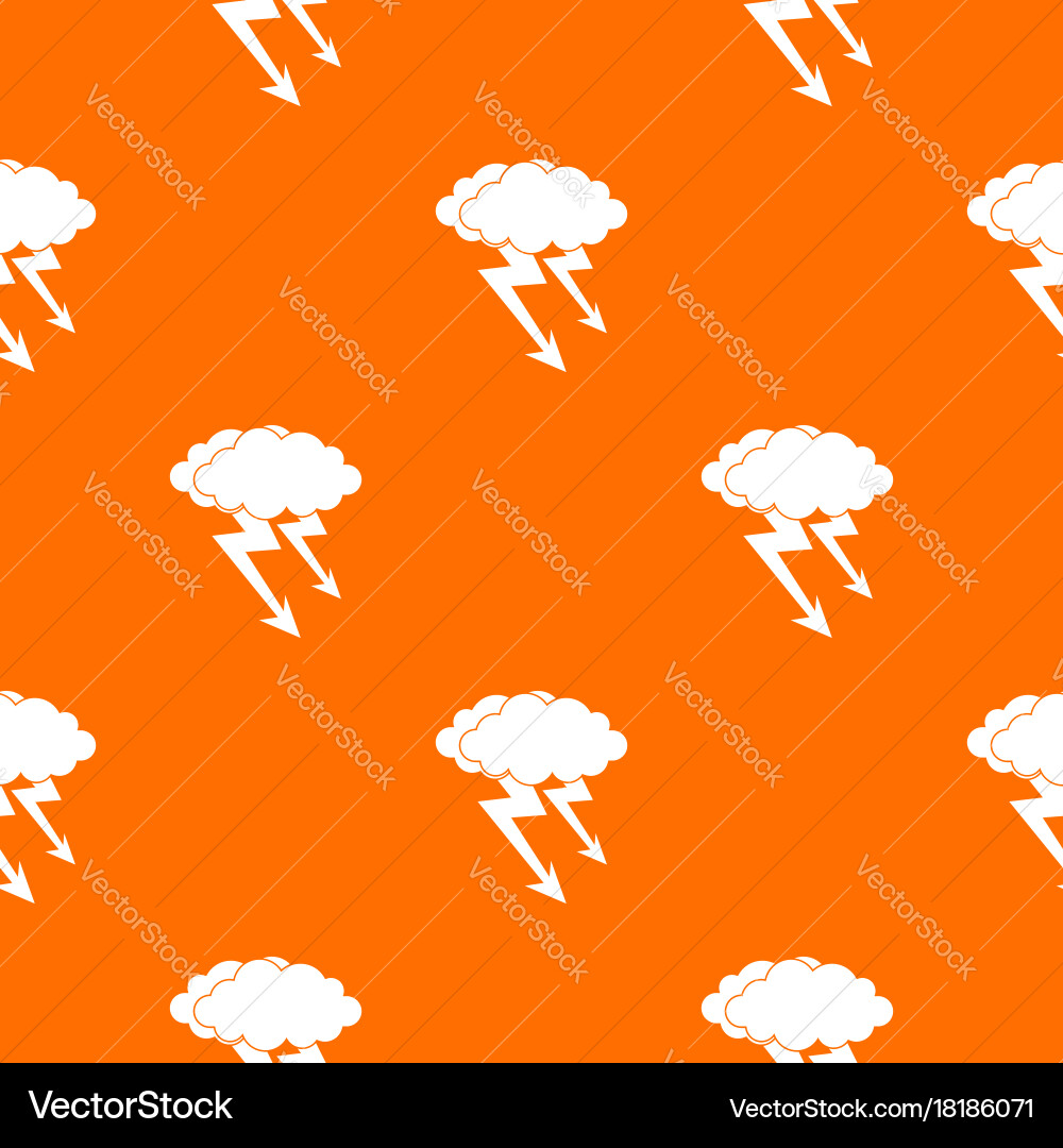Lightning cloud pattern seamless Royalty Free Vector Image