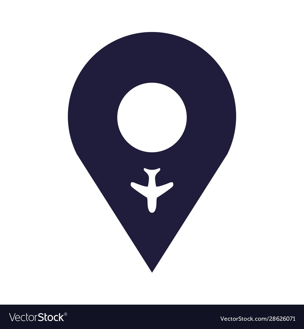 Pin pointer location with airplane flying
