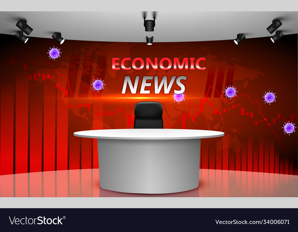 White table with economic graph on lcd screen