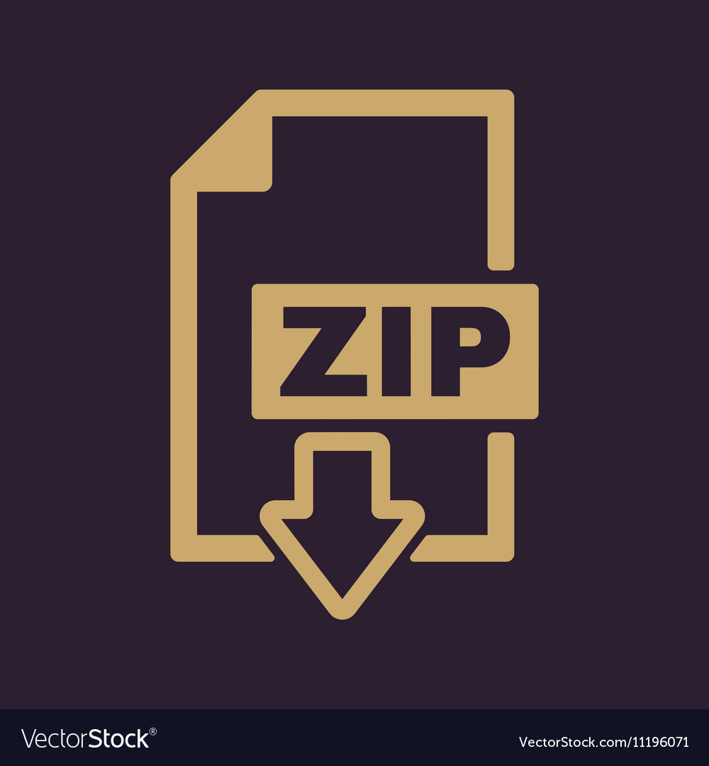Zip file icon archive and compressed symbol
