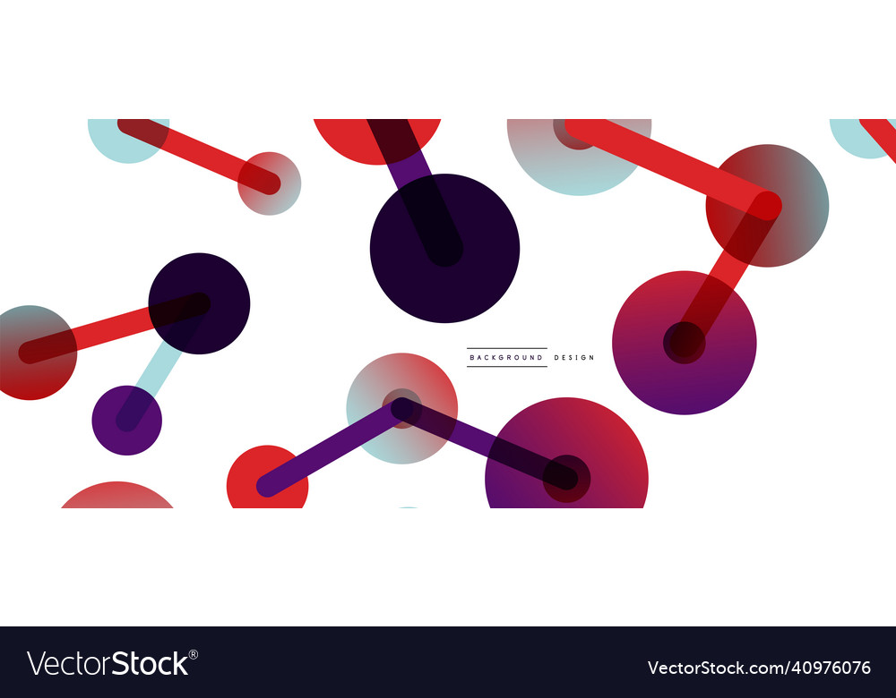 Abstract background round dots connected by lines Vector Image Abstract background round dots connected by lines