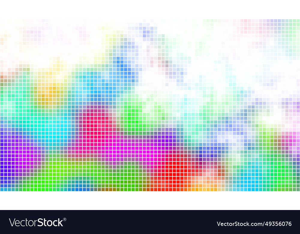 Abstract spectrum colorful bottom mosaic vector image Abstract spectrum colorful bottom mosaic