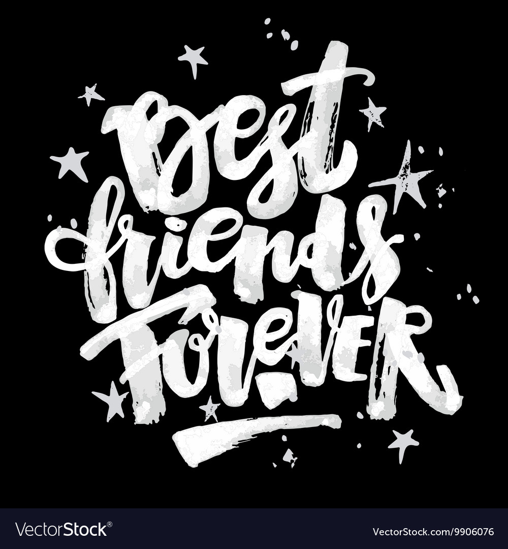 Best friends forever Royalty Free Vector Image