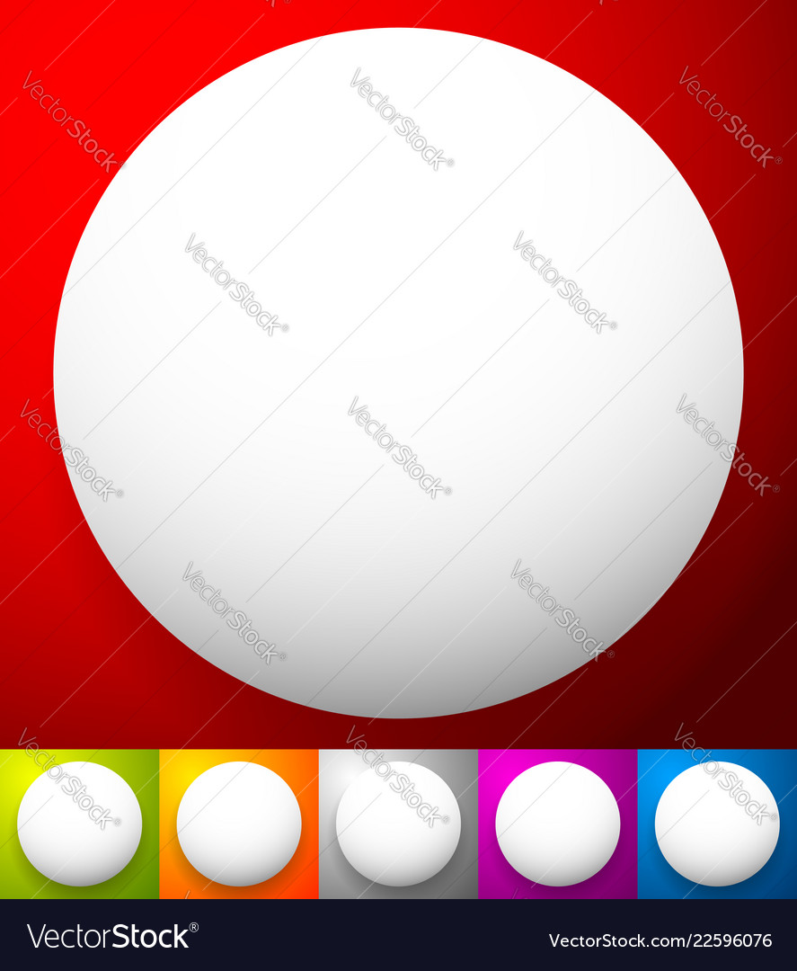 Button badge shapes backgrounds in several colors vector image Button badge shapes backgrounds in several colors
