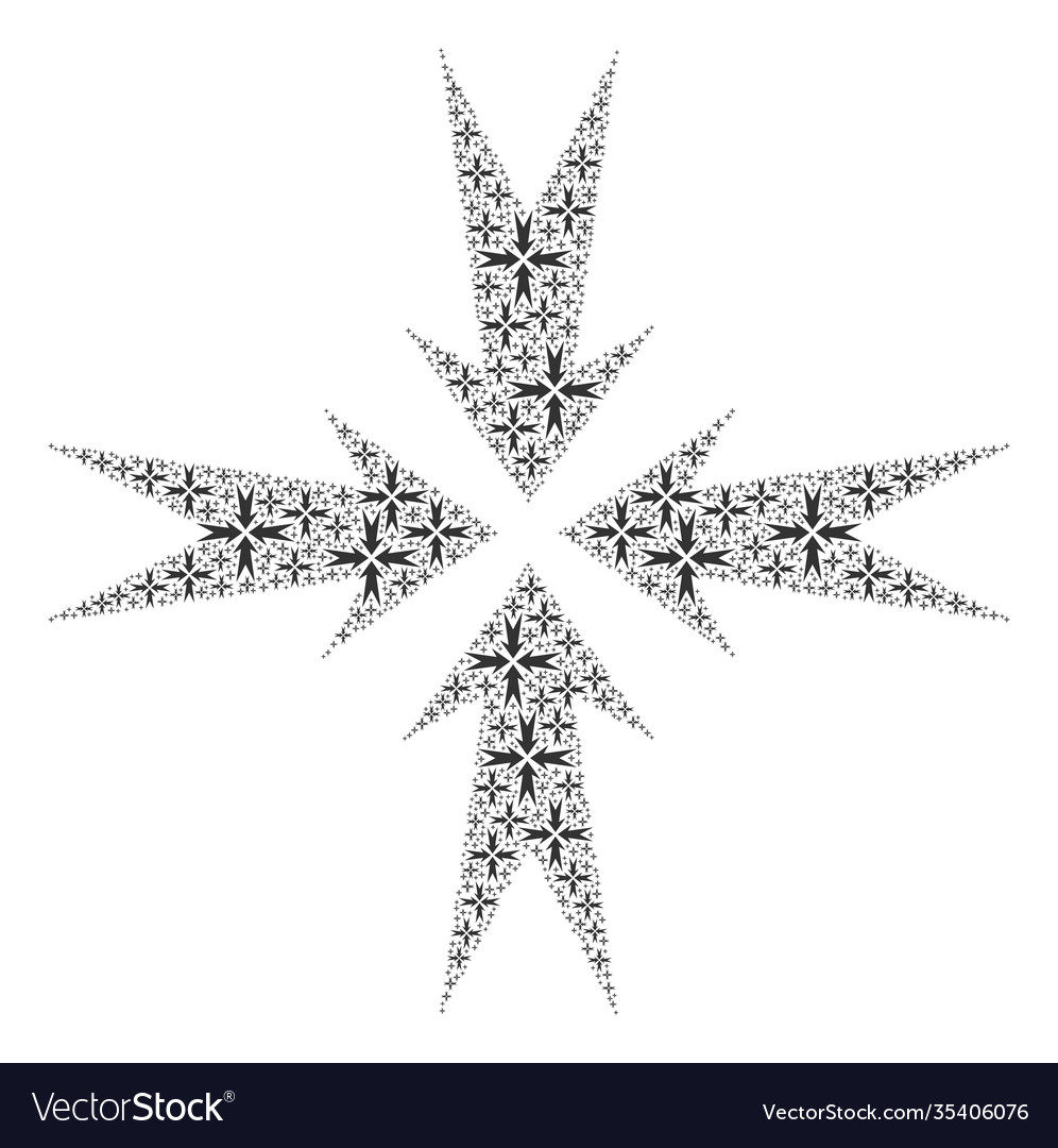 Kompressionspfeile Recursion Collage selbst vector image Kompressionspfeile Recursion Collage selbst