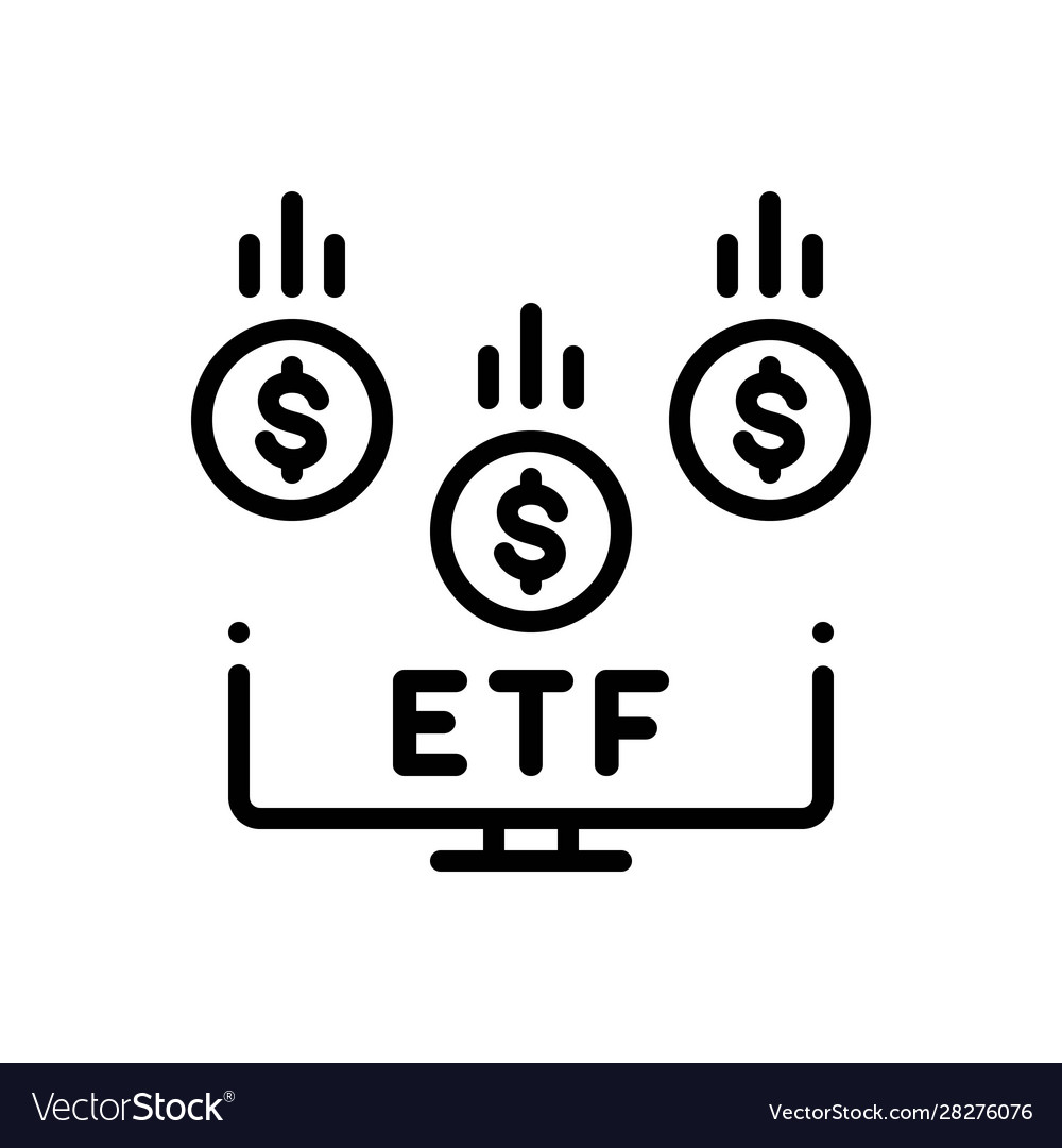 Etf Royalty Free Vector Image Vectorstock