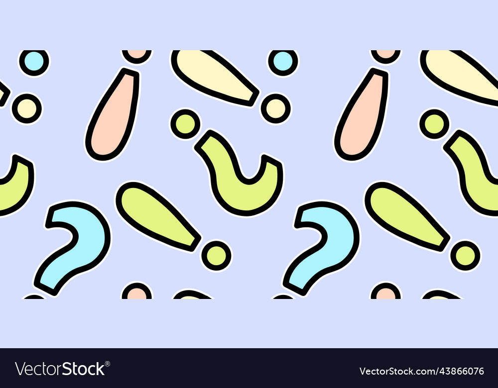 Exclamation and question marks punctuation