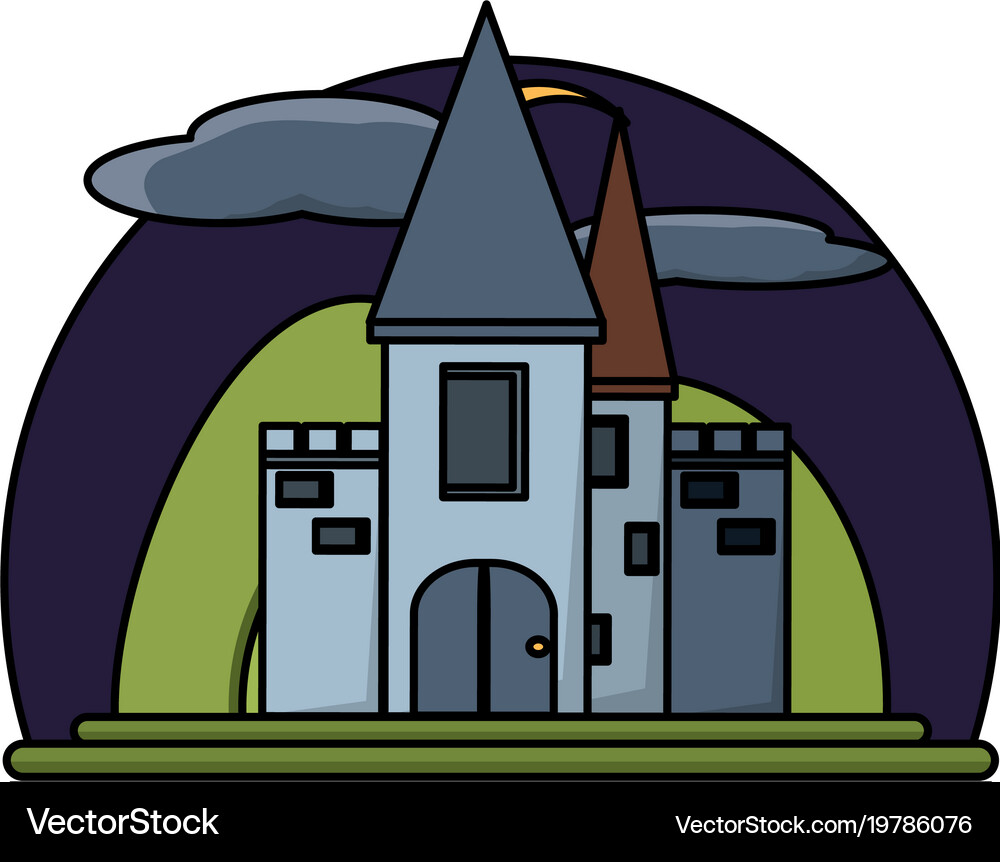 Medieval castle design Royalty Free Vector Image