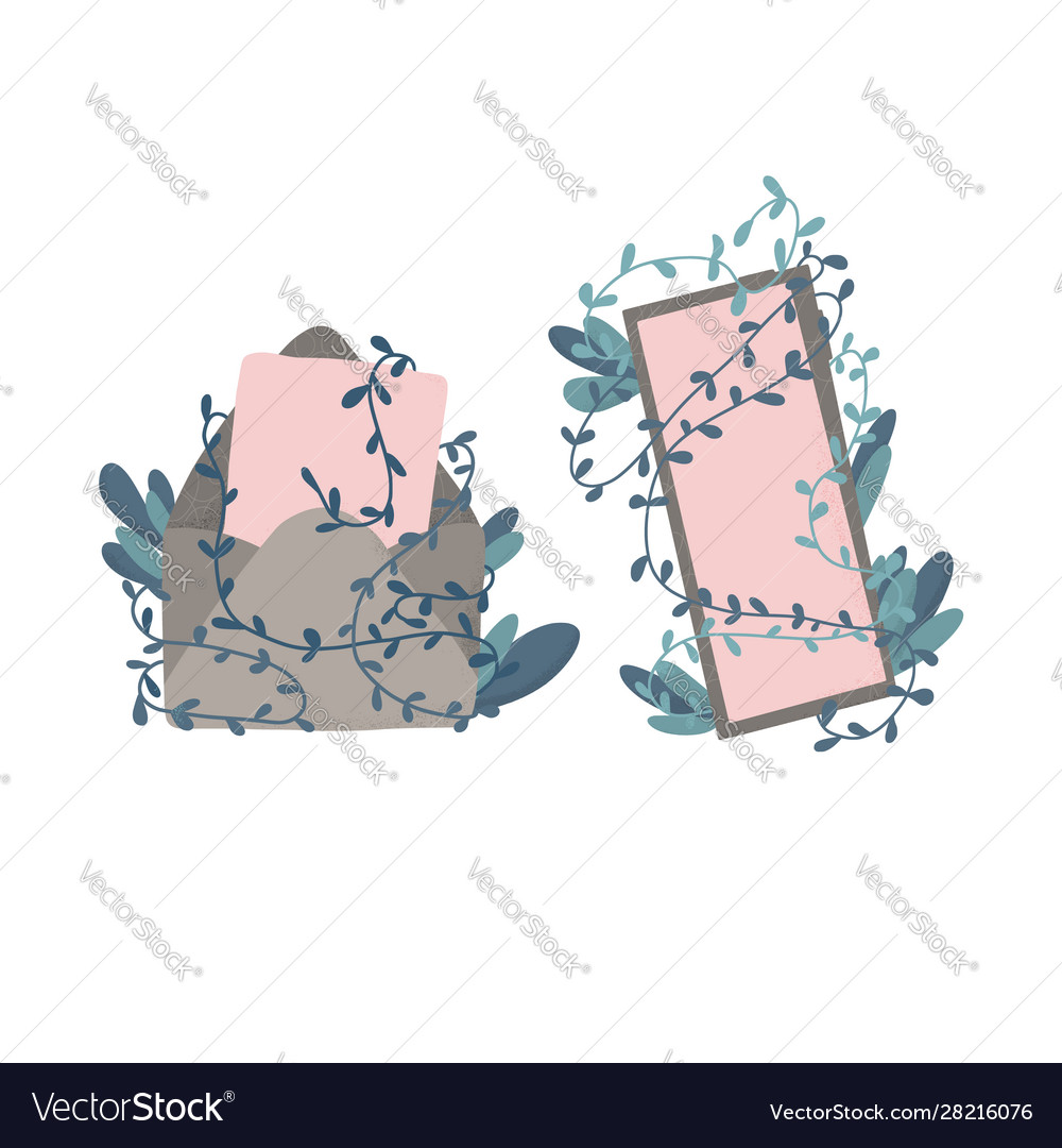 Message text with envelop and phone mail