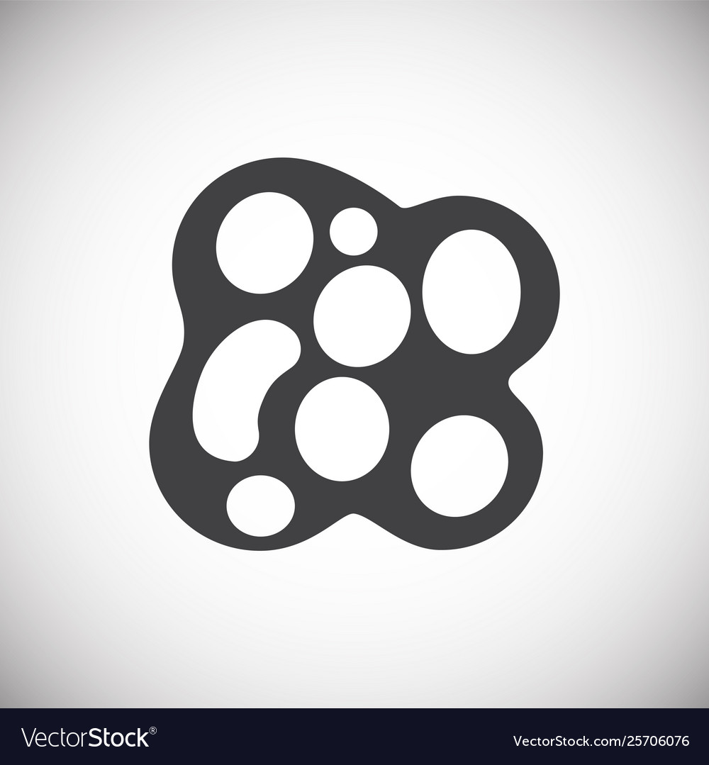 Microbe icon on background for graphic and web Vector Image Microbe icon on background for graphic and web