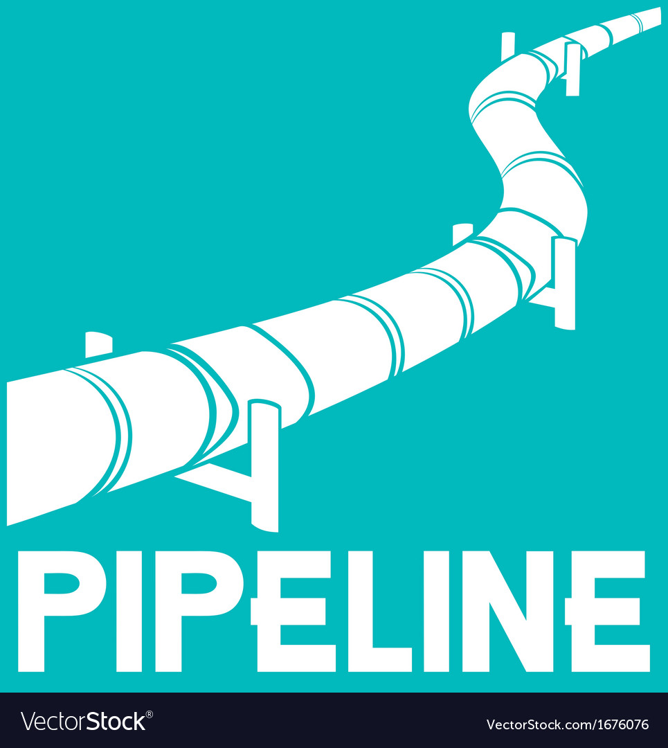 Pipeline sign pipeline design Royalty Free Vector Image