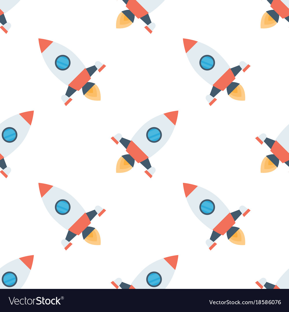 Rockets seamless pattern