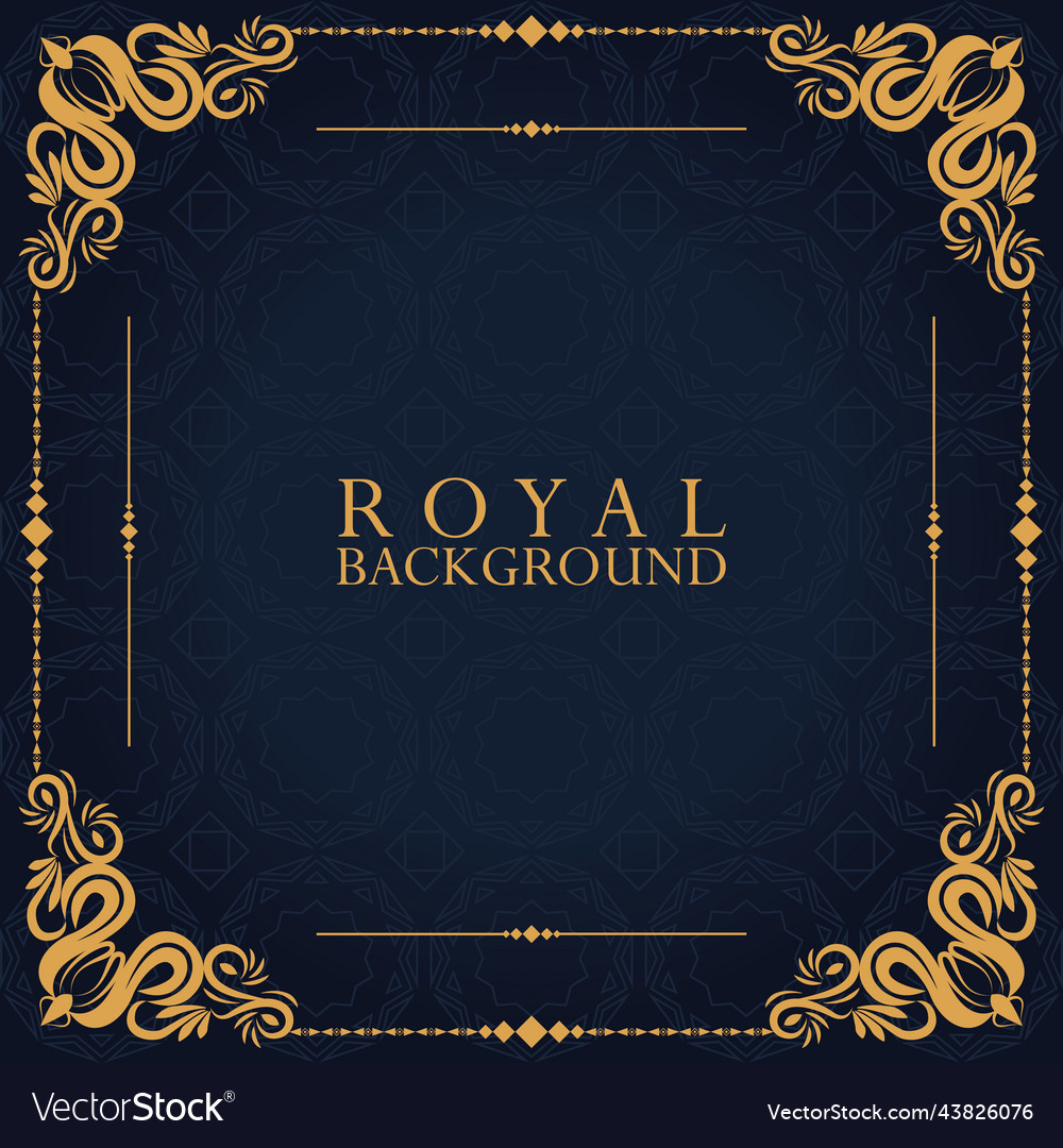 Royal background square label Royalty Free Vector Image