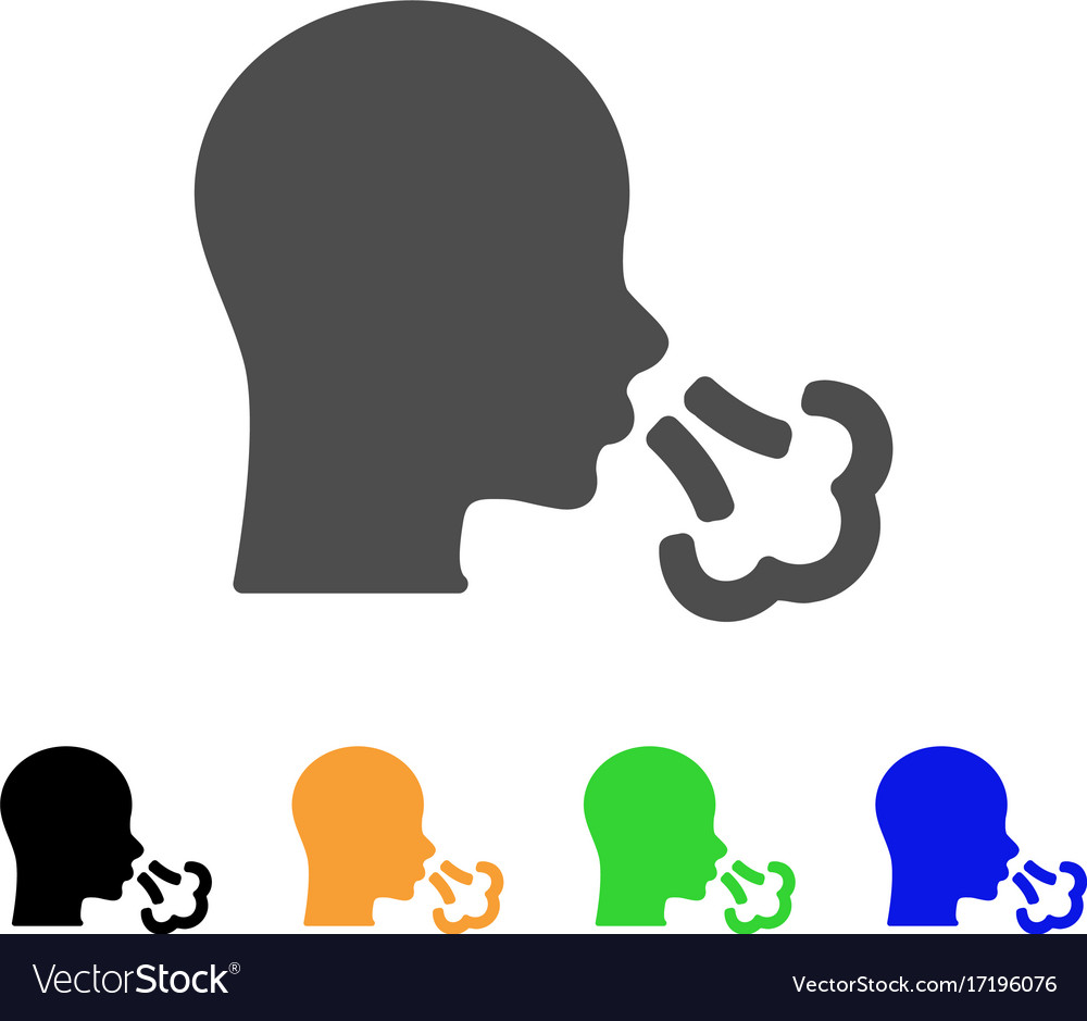 Sneeze flat icon Royalty Free Vector Image - VectorStock