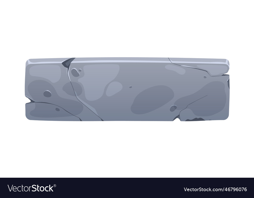 Stone panel game board plate gui element vector image Stone panel game board plate gui element