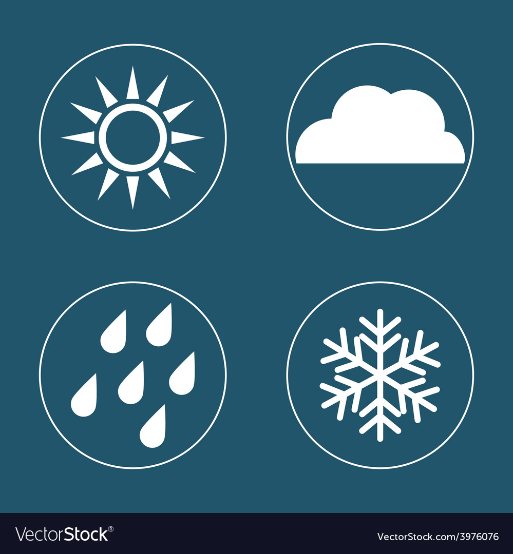 Weather concept Royalty Free Vector Image - VectorStock