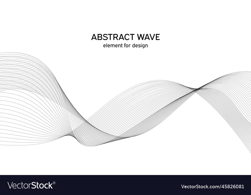Abstract wave element for design digital vector image Abstract wave element for design digital