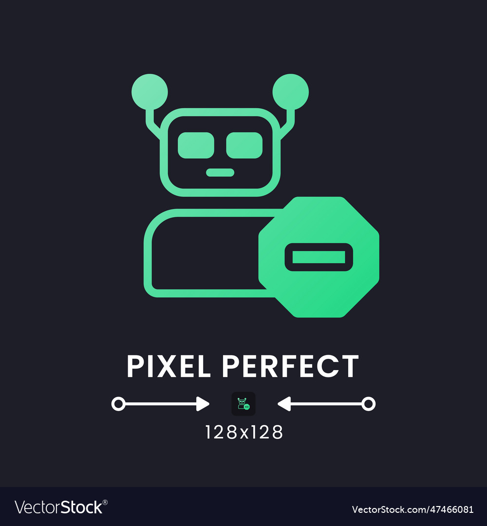 Advanced bot protection green solid gradient vector image Advanced bot protection green solid gradient