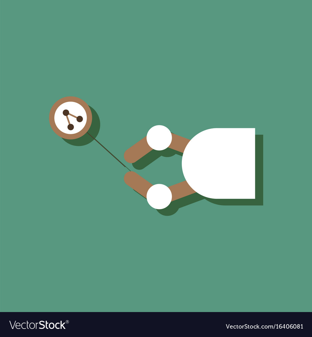 Flat icon design collection molecules and robot