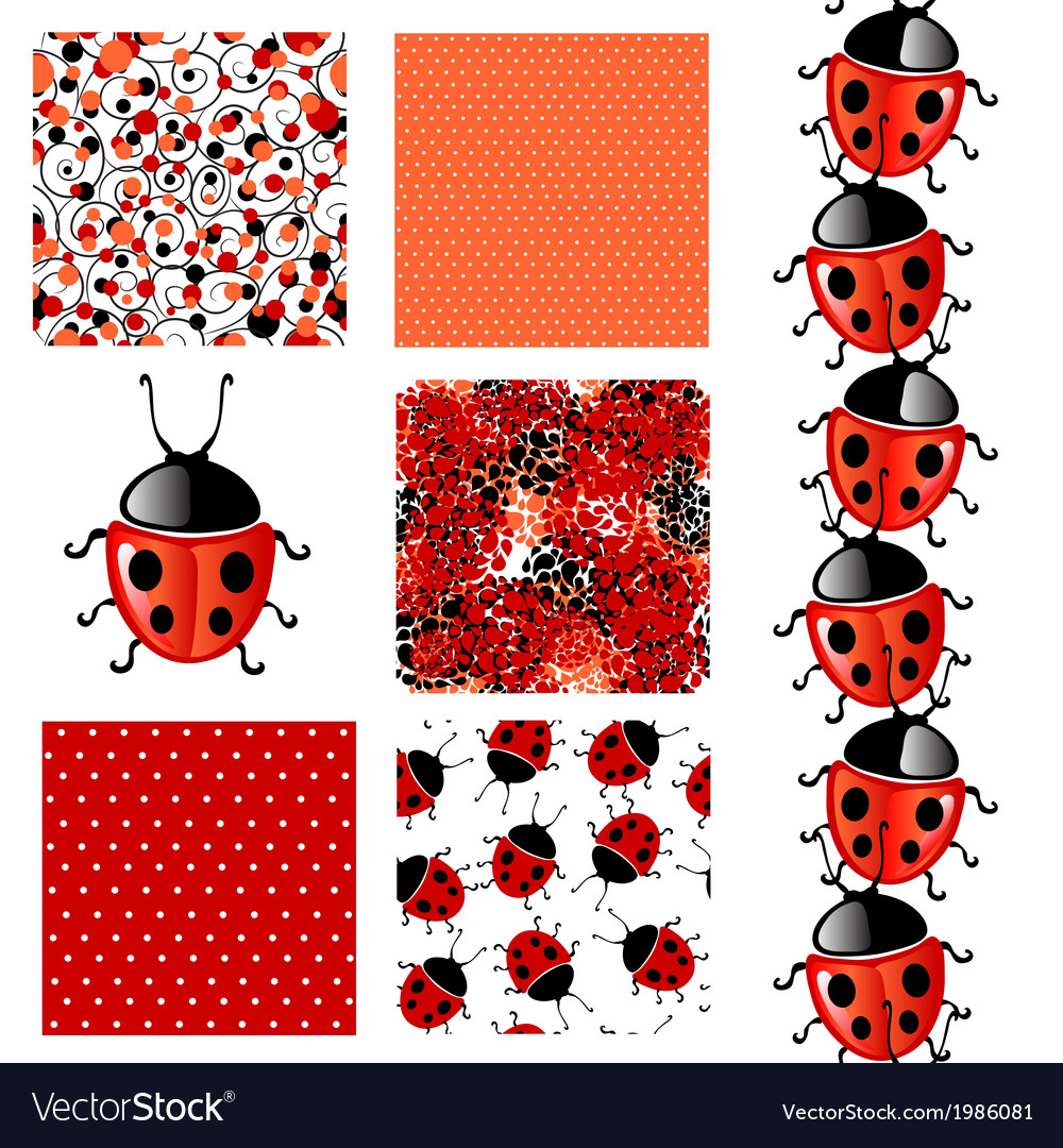 Ladybug Dot Pattern Set