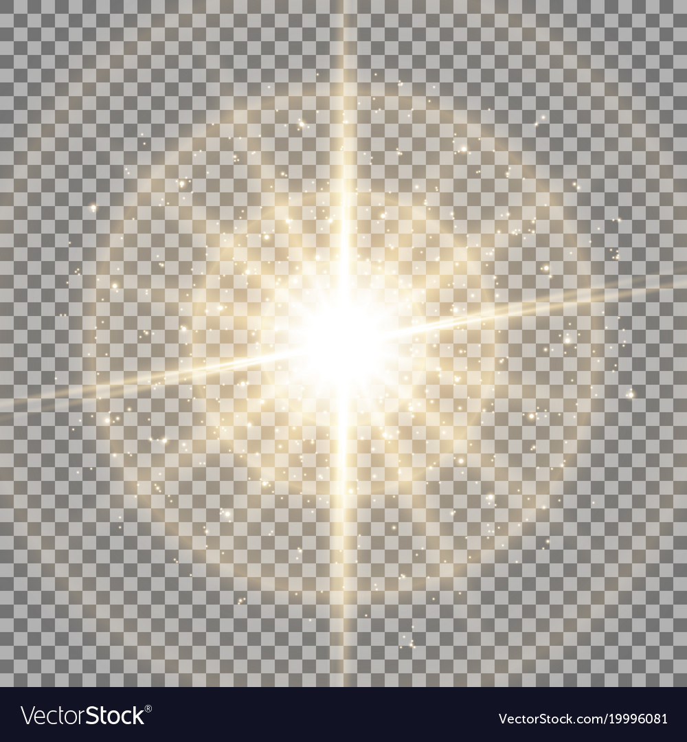 Light circle with waves of and stardust