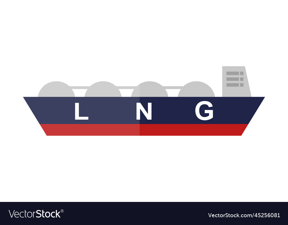 Lng tanker icon Royalty Free Vector Image - VectorStock