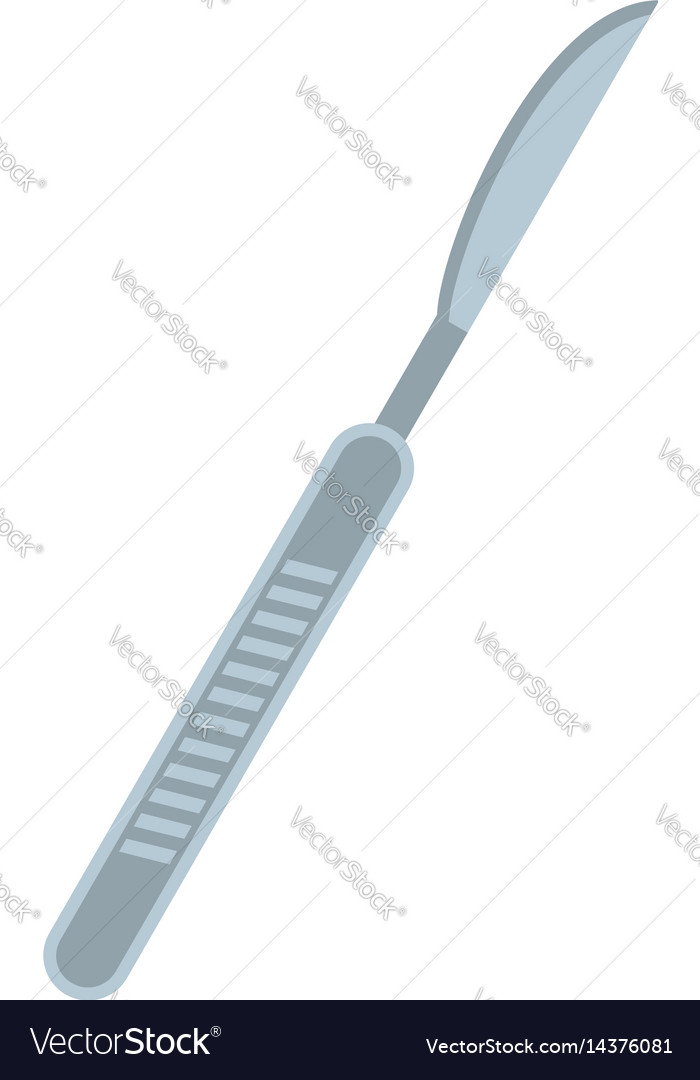 Medical scalpel icon isolated Royalty Free Vector Image