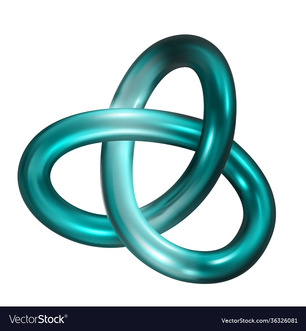 Realistic 3d render metallic color gradient vector image Realistic 3d render metallic color gradient