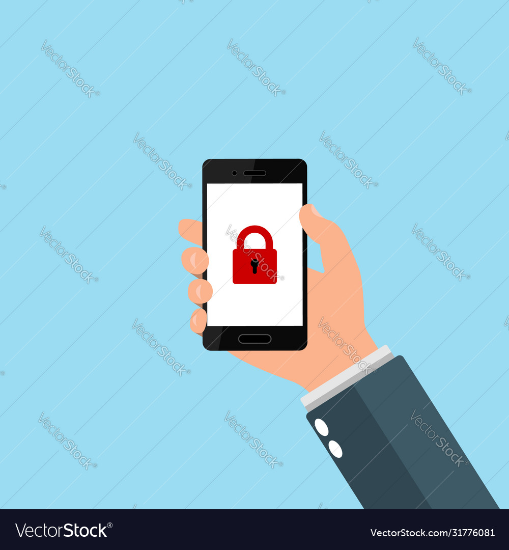 Secure Mobile Lock Icon