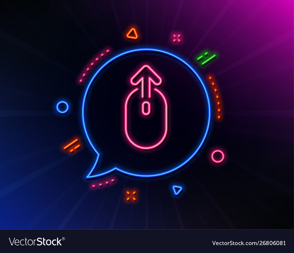 Swipe up mouse line icon scrolling arrow sign vector image Swipe up mouse line icon scrolling arrow sign