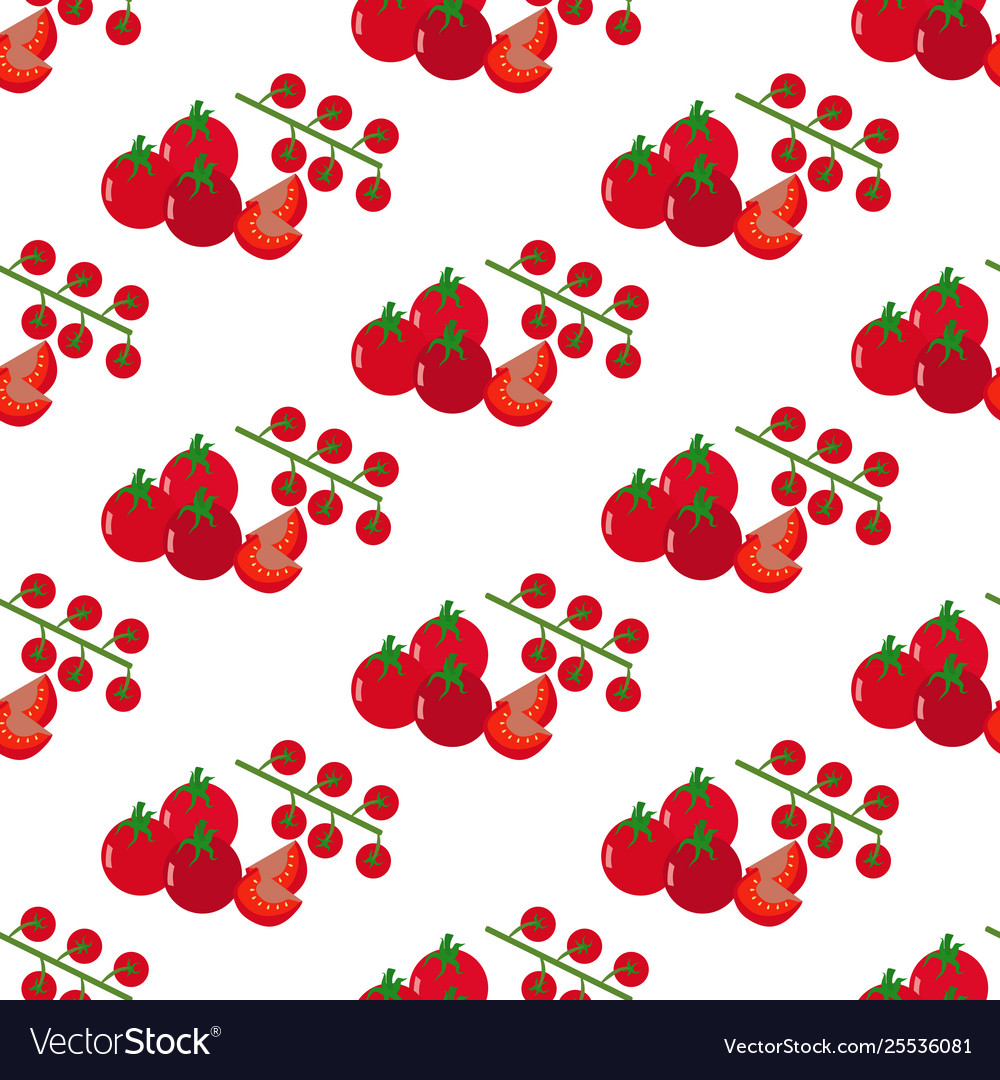 Tomato seamless pattern