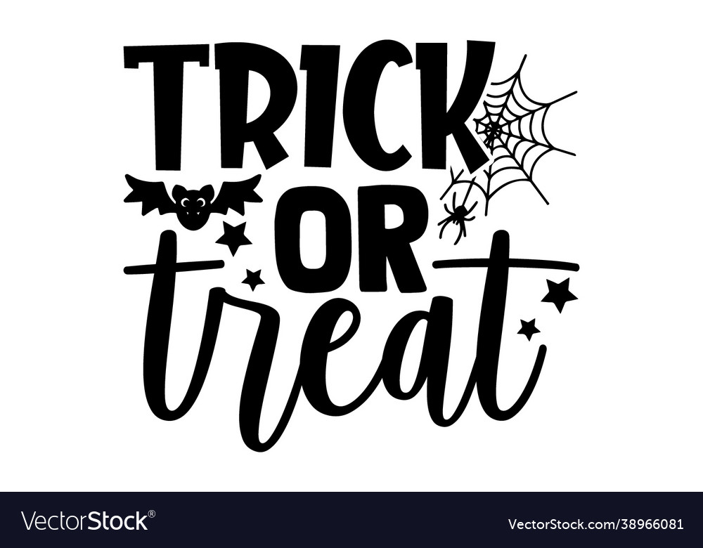 Trick or treat Royalty Free Vector Image - VectorStock