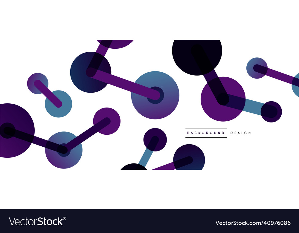 Abstract background round dots connected by lines
