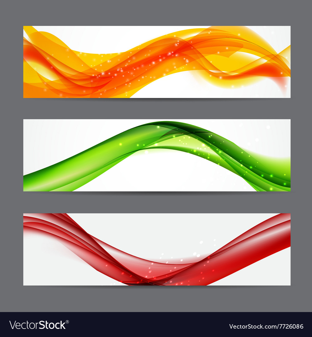 Abstract colored wave header background