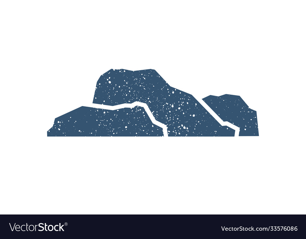 Abstract mountains with angular edges on white Vector Image Abstract mountains with angular edges on white
